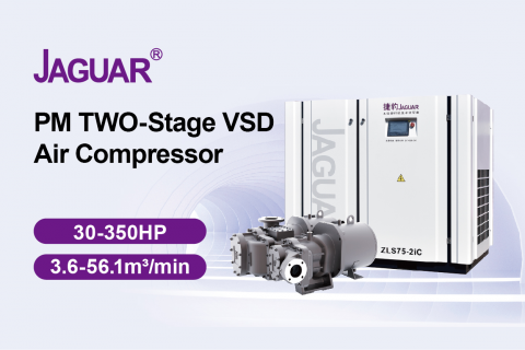 Two-stage Permanent Magnet VSD screw air compressor
