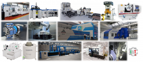 CNC rotary transfer machines, steel fabrication machinery, forging machinery, Modular Vises, Angle Heads, vertical and horizontal milling and boring machines, air and coolant filtration syst