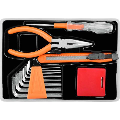 12 piece long nose pliers tool box